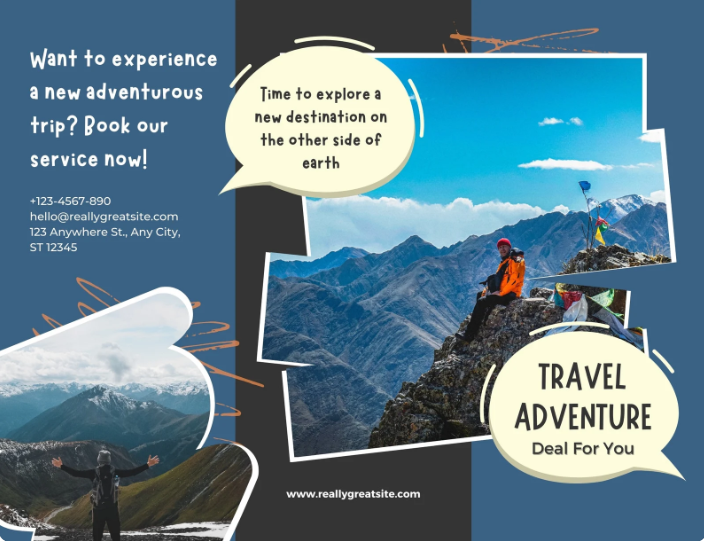 Travel Adventure Trifold Brochure